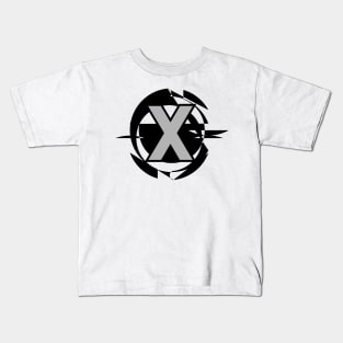 Futuristic modern letter X Kids T-Shirt